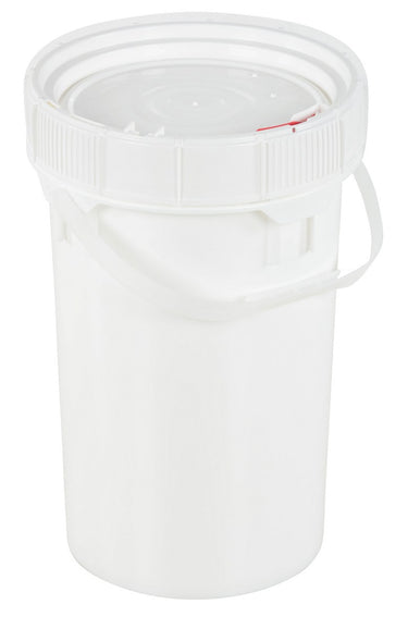 Screw-Top Pail & Lid - White - 6 Gallon